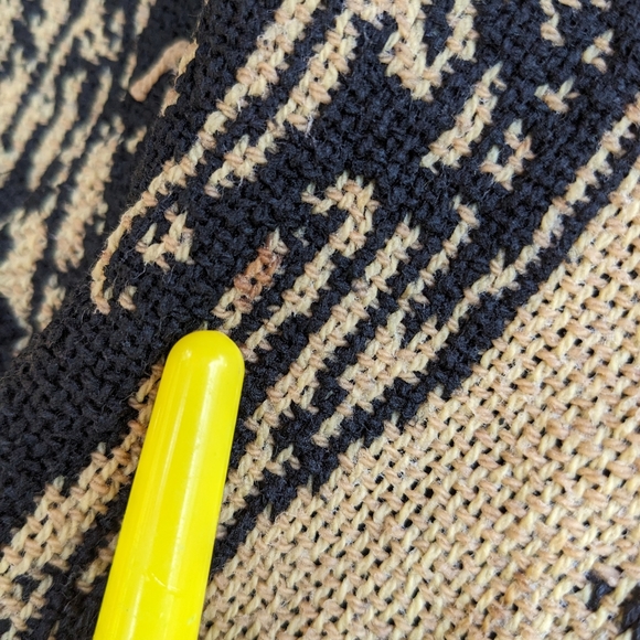 Sugar Street Weavers tapestry safari animals oversized sweater vintage unisex - Picture 10 of 10